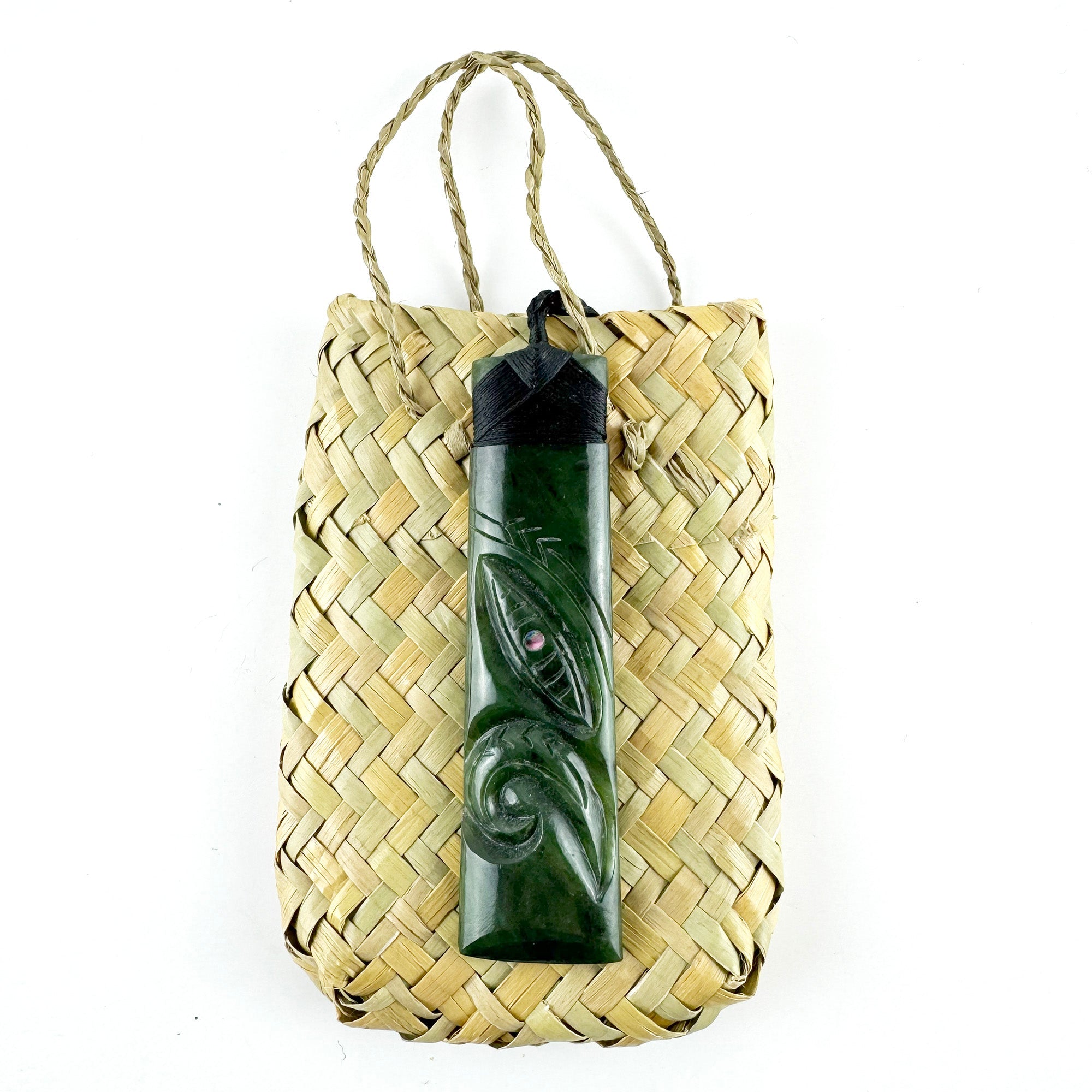 12cm Pounamu Greenstone Toki Manaia Necklace - ShopNZ