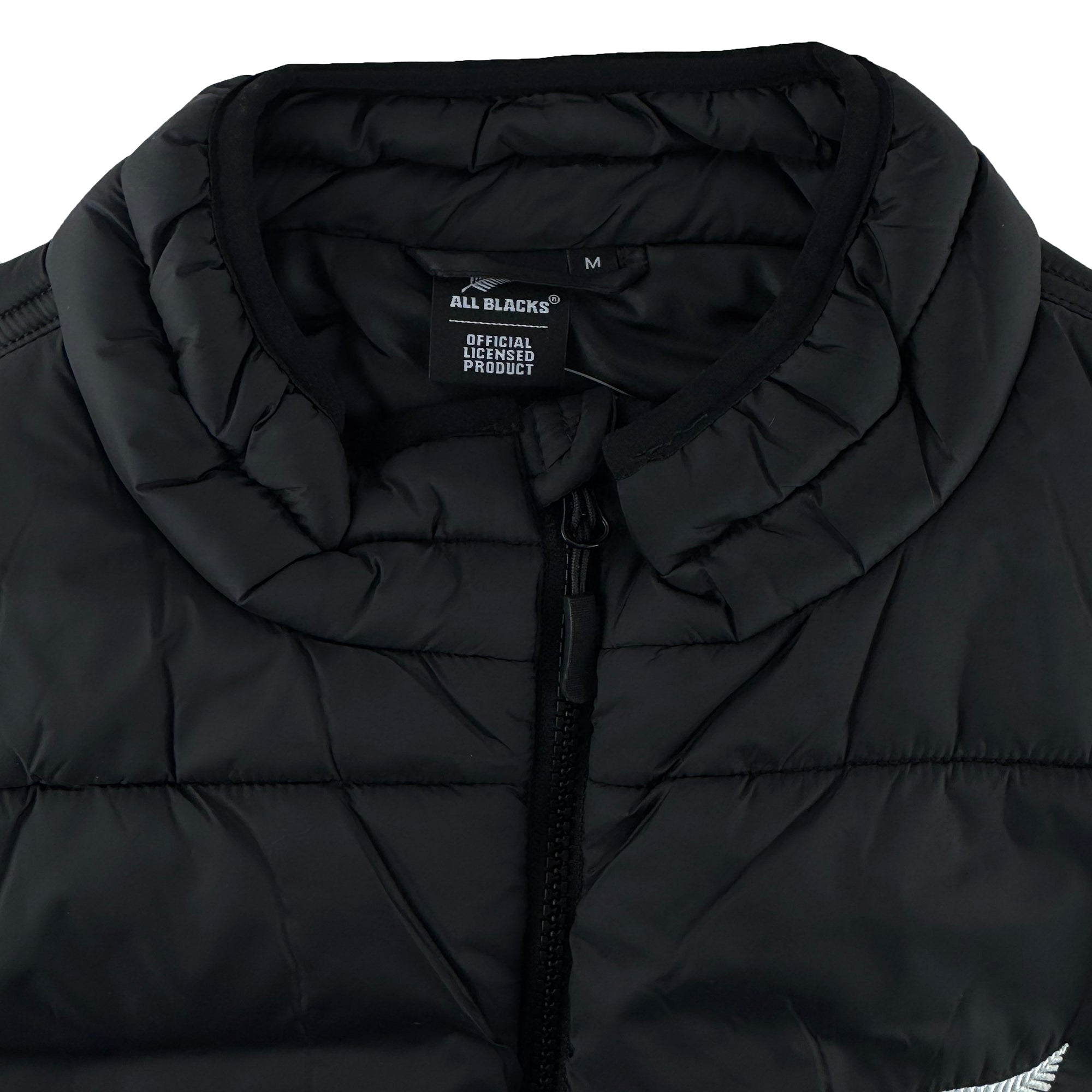 All Blacks Rugby Adult Puffer Vest Gilet sizes Small to 2XL