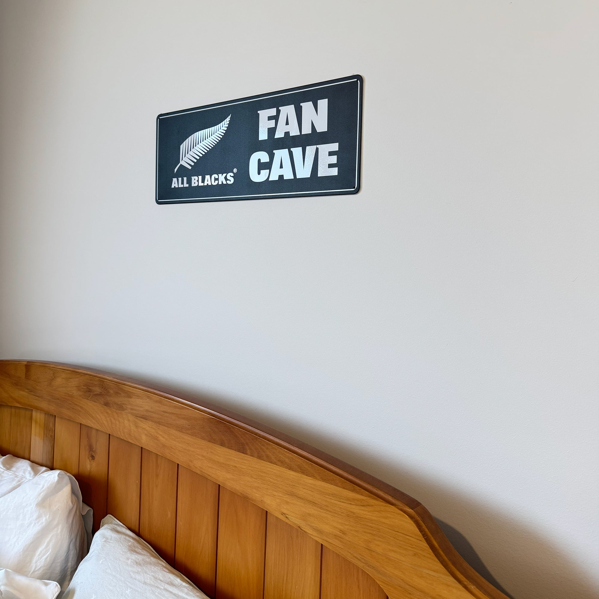 Fun All Blacks Rugby Fan Cave Tin Sign