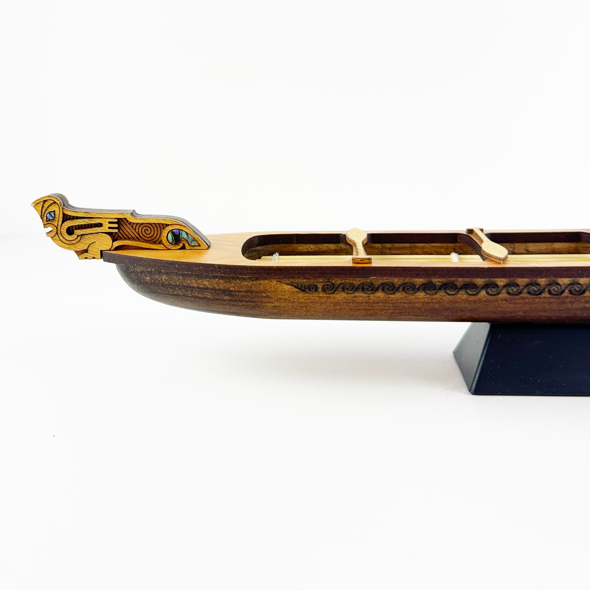 Small Māori Waka Taua War Canoe - Ornament or Trophy