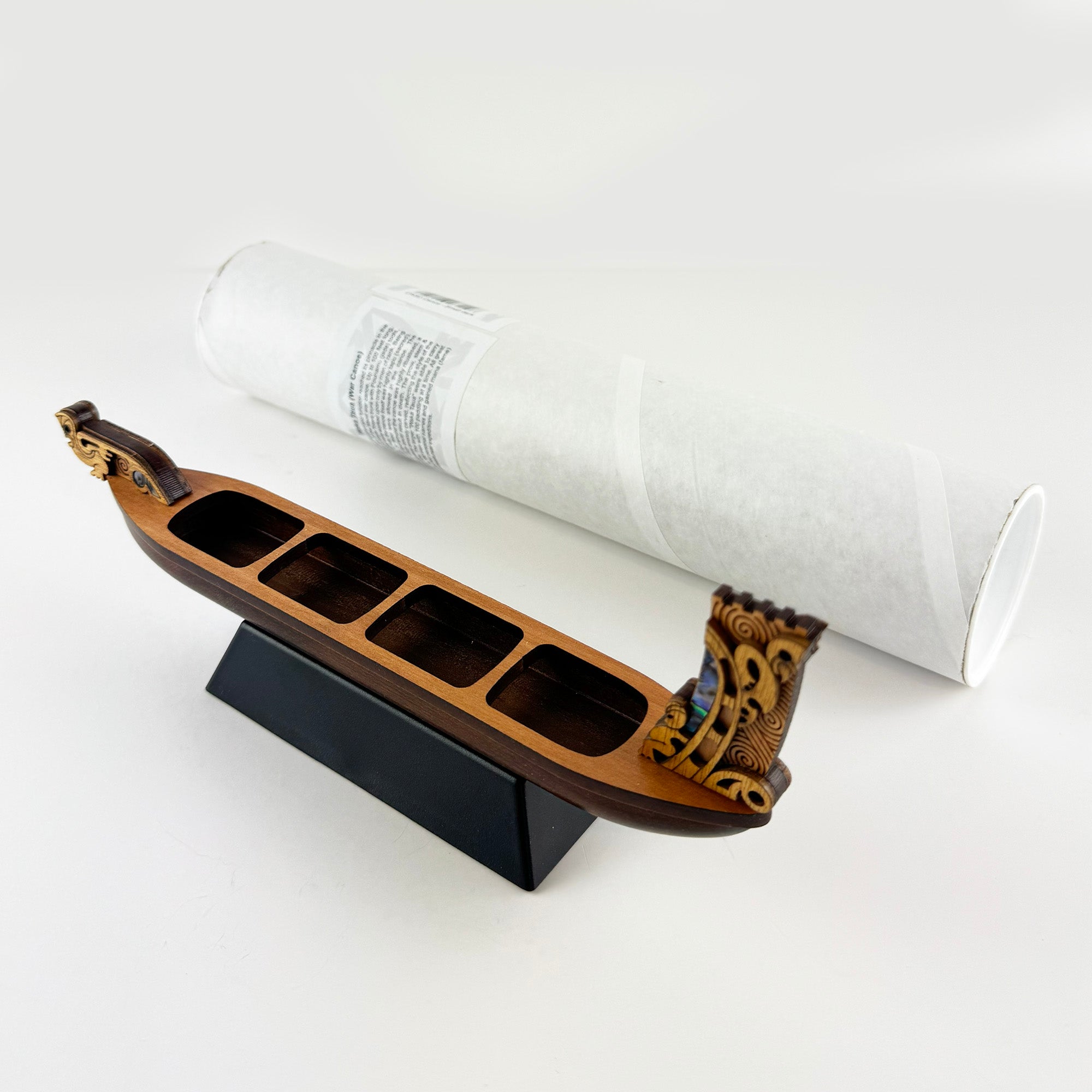 Small Māori Waka Taua War Canoe - Ornament or Trophy