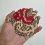 NZ Maori Ta Moko Tattoo Coasters Set of 4 - ShopNZ