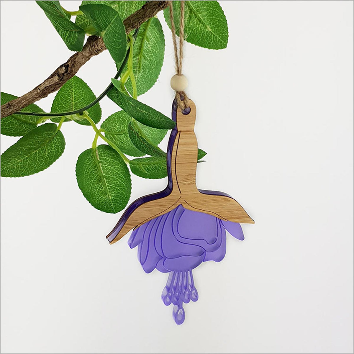 Beautiful NZ Fuchsia Flower Christmas Tree Decoration