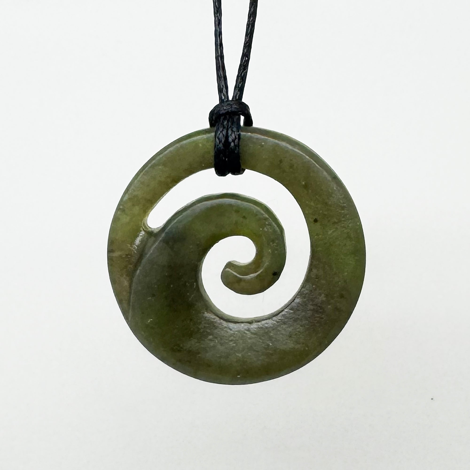 Genuine NZ Greenstone Ngai Tahu Pounamu Koru Necklace