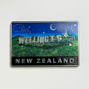 Wellington NZ Blown Away Sign Fridge Magnet