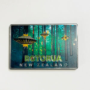 Rotorua NZ Treewalks Redwoods Forest Fridge Magnet