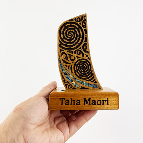 Maori Waka Canoe Stern Leadership Trophy