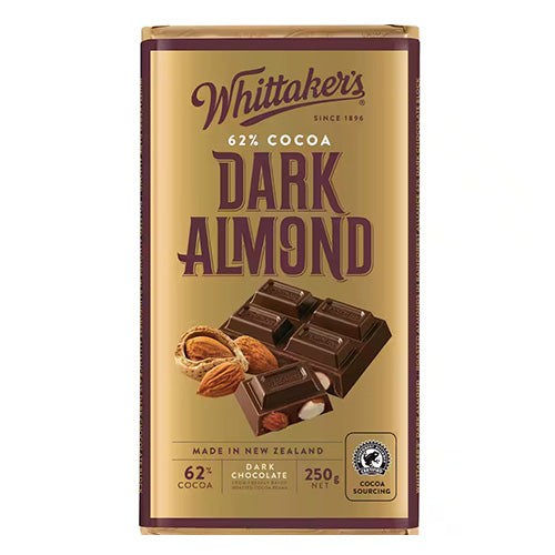 Whittakers Dark Almond Chocolate Block