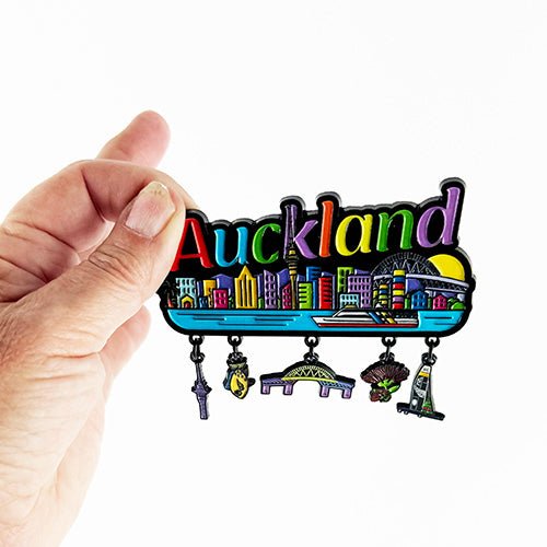 Auckland NZ Fridge Magnet with Charms - ShopNZ