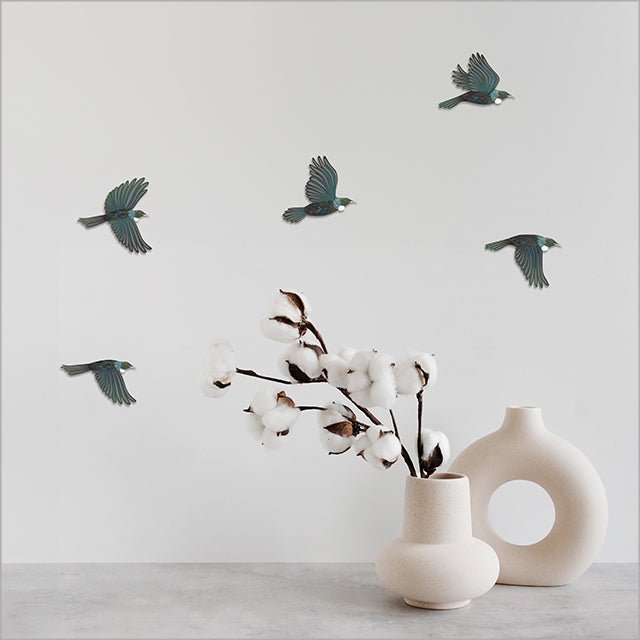 Beautiful NZ Tui Birds Pop Out Wall Art - ShopNZ