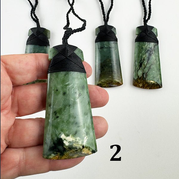 Beautiful Putiputi Pounamu Maori Toki Necklaces - Rare and Very Limited Quantity - ShopNZ