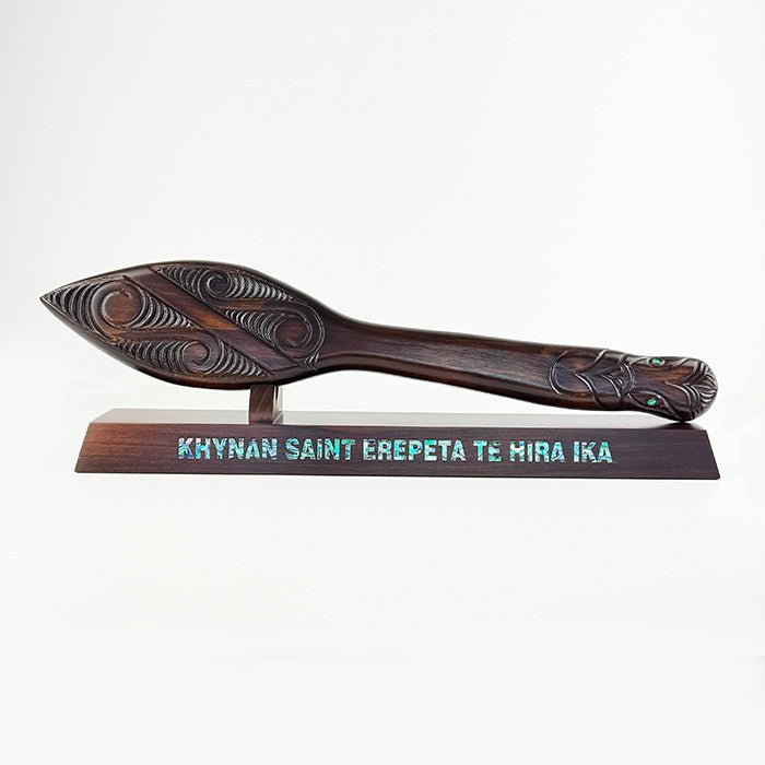 Carved Maori Waka Hoe Paddle - ShopNZ