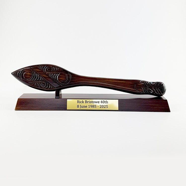 Carved Maori Waka Hoe Paddle - ShopNZ