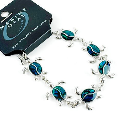 Cute NZ Paua Shell Turtle Bracelet - ShopNZ