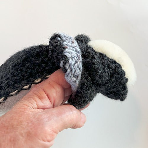 Embroidered Charcoal Wool and Sheepskin Fleece Slipper Socks - ShopNZ