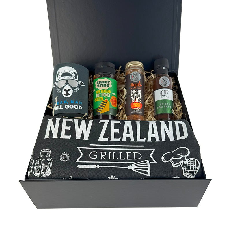 Fire Up the Barbie NZ Foodie BBQ Gift Box - ShopNZ