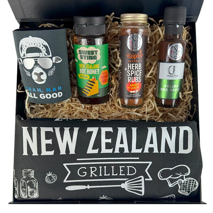 Fire Up the Barbie NZ Foodie BBQ Gift Box - ShopNZ