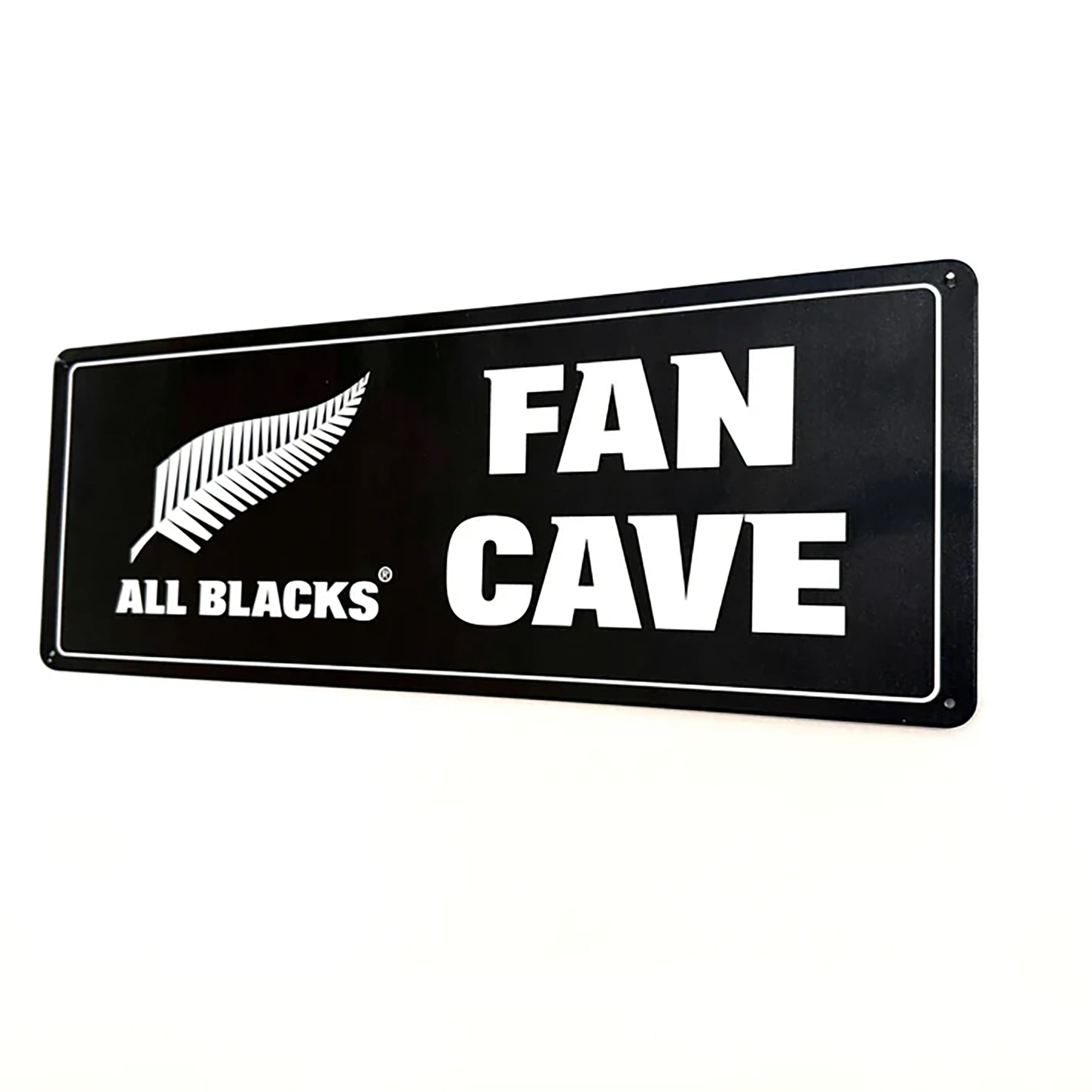 Fun All Blacks Rugby Fan Cave Tin Sign - ShopNZ
