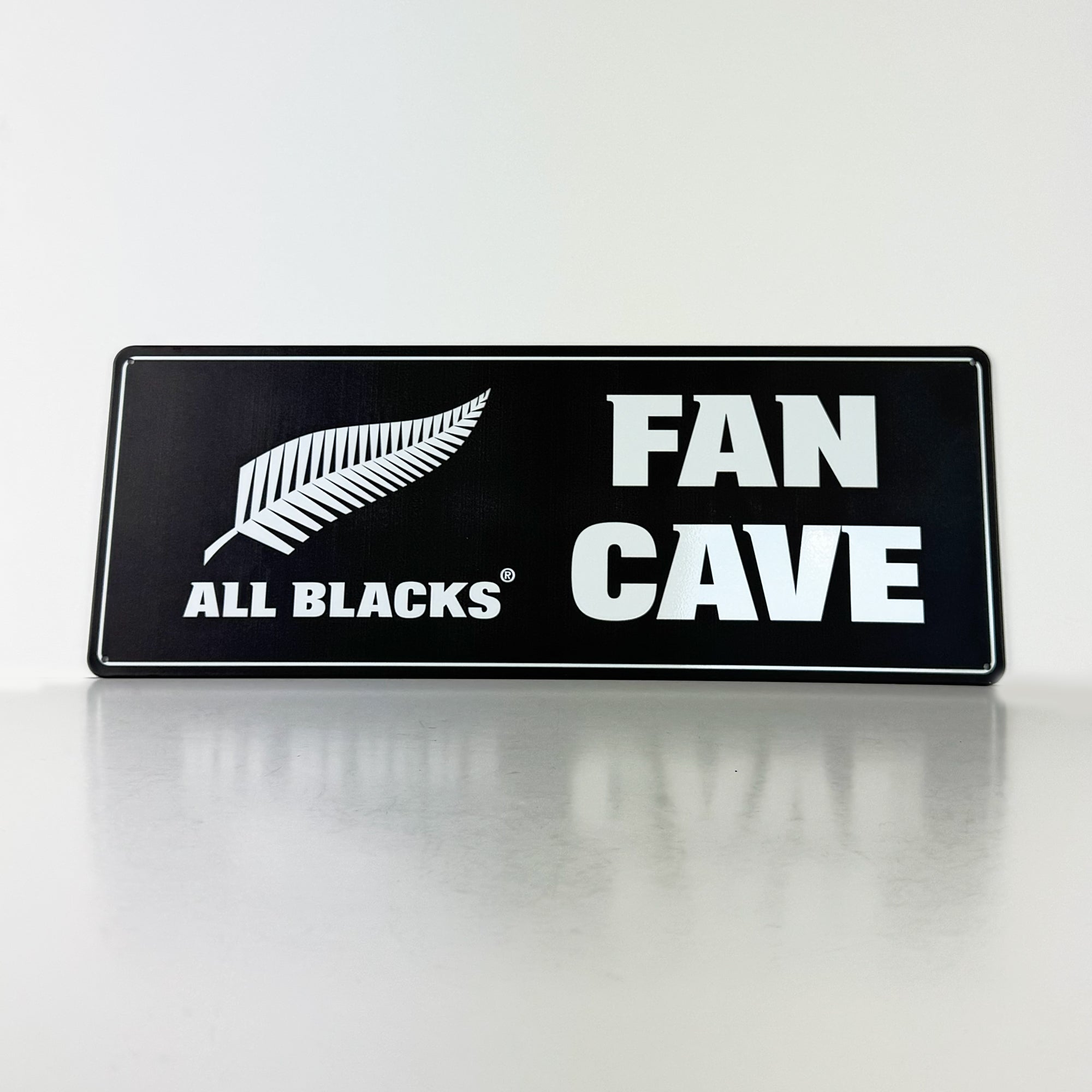 Fun All Blacks Rugby Fan Cave Tin Sign - ShopNZ