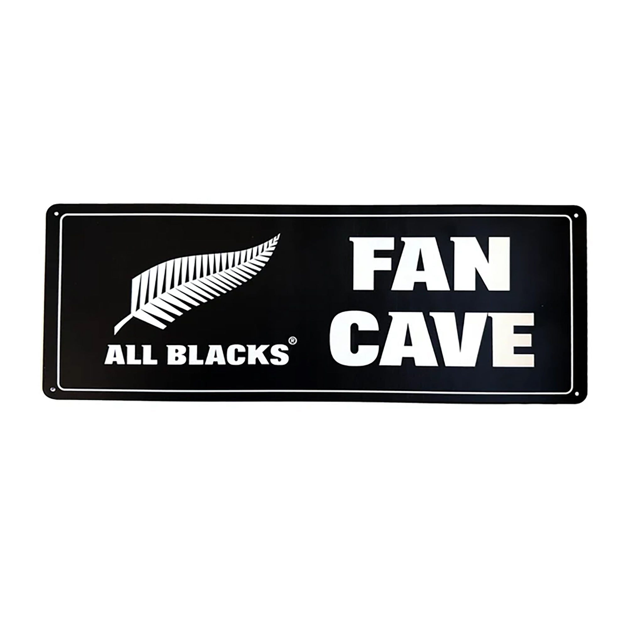 Fun All Blacks Rugby Fan Cave Tin Sign - ShopNZ