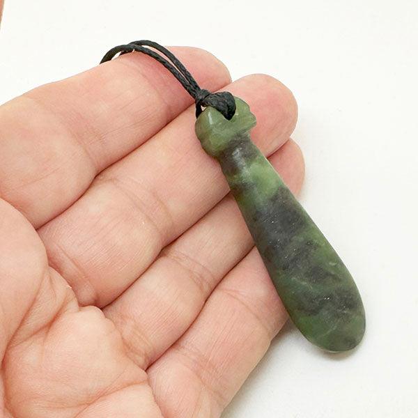 Genuine Ngai Tahu Pounamu Greenstone Mere Necklace - ShopNZ