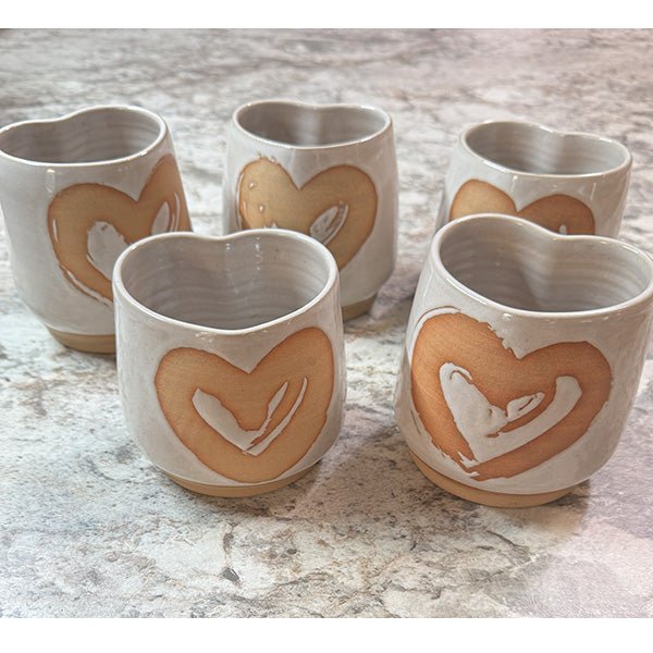Gorgeous NZ Made Pottery Heart Mug - ShopNZ