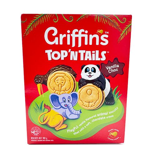 Griffins Top N Tails Fun Animal Biscuits Including Kiwi - ShopNZ