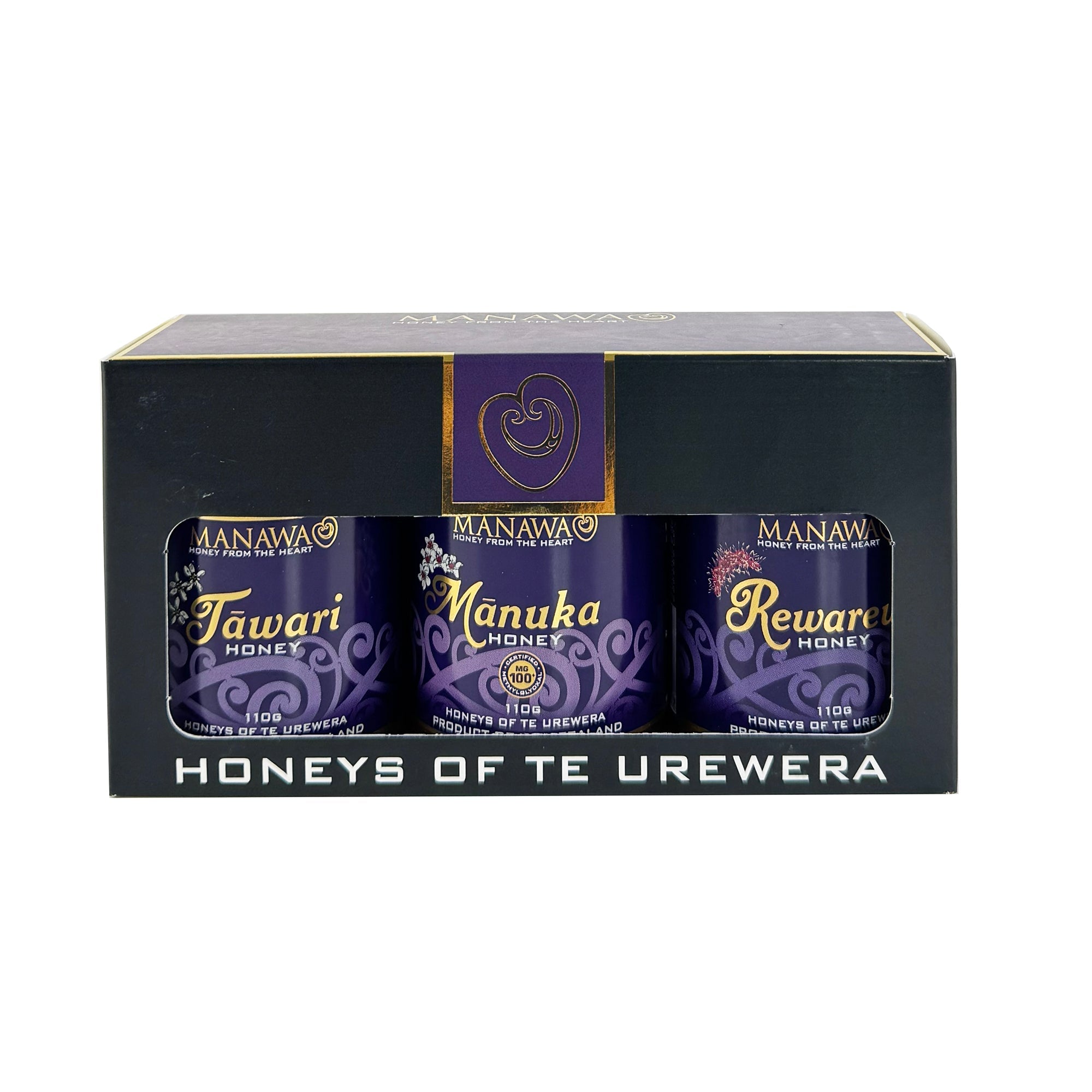 Manawa Honey 3-Pack - Tawari Rewarewa and Manuka - ShopNZ