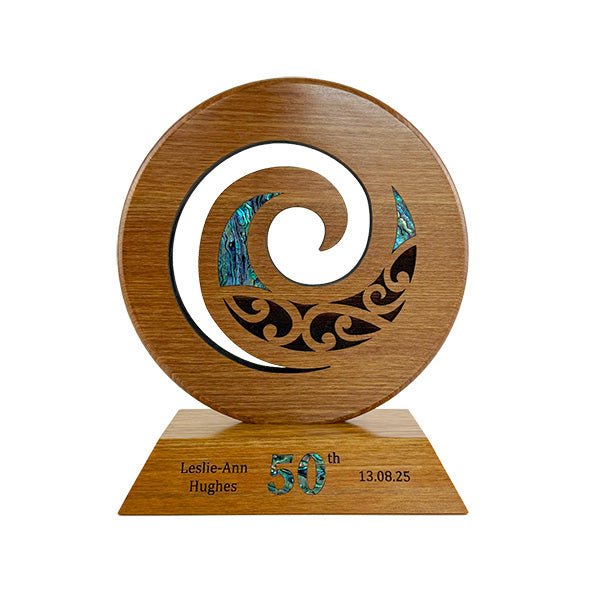 Maori Koru Trophy on Large Engravable Stand - ShopNZ