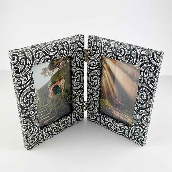 Maori Kowhaiwhai Design Double Photo Frame - ShopNZ