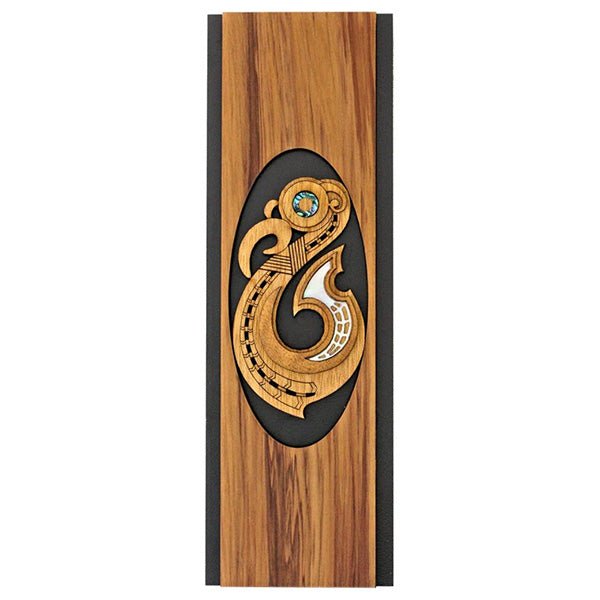 Maori Matau Fish Hook Rimu Wall Art - ShopNZ