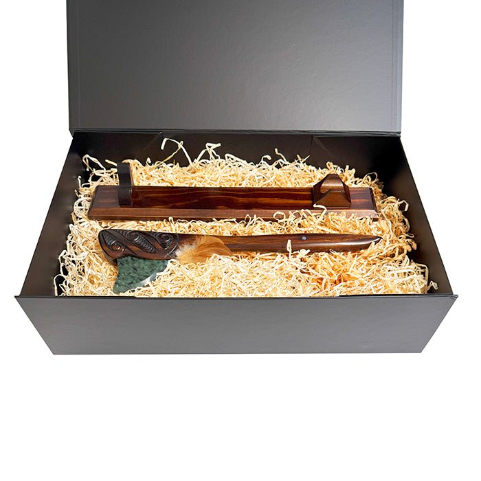 Medium Size Maori Tewhatewha on Stand - ShopNZ