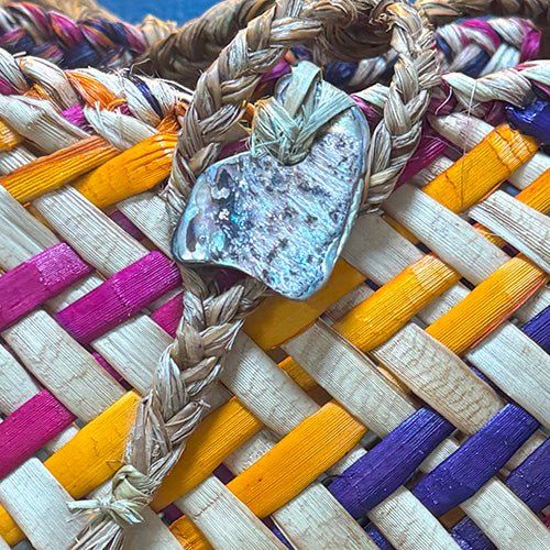 Multicoloured Maori Flax Kete Backpack Pikau - ShopNZ