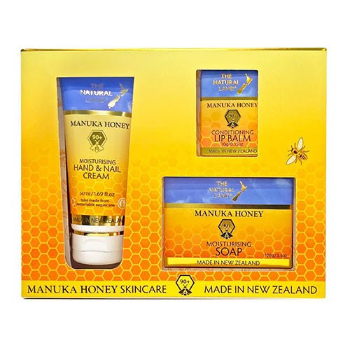 Natural Land Manuka Honey 3 Piece Skincare Gift Box - ShopNZ