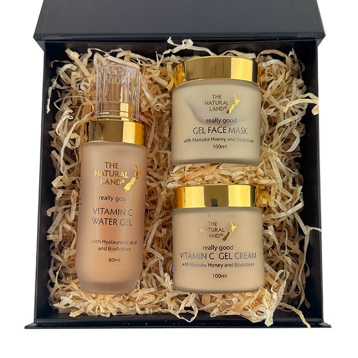 Natural Land Vitamin C Manuka Honey Skincare Gift Box - ShopNZ