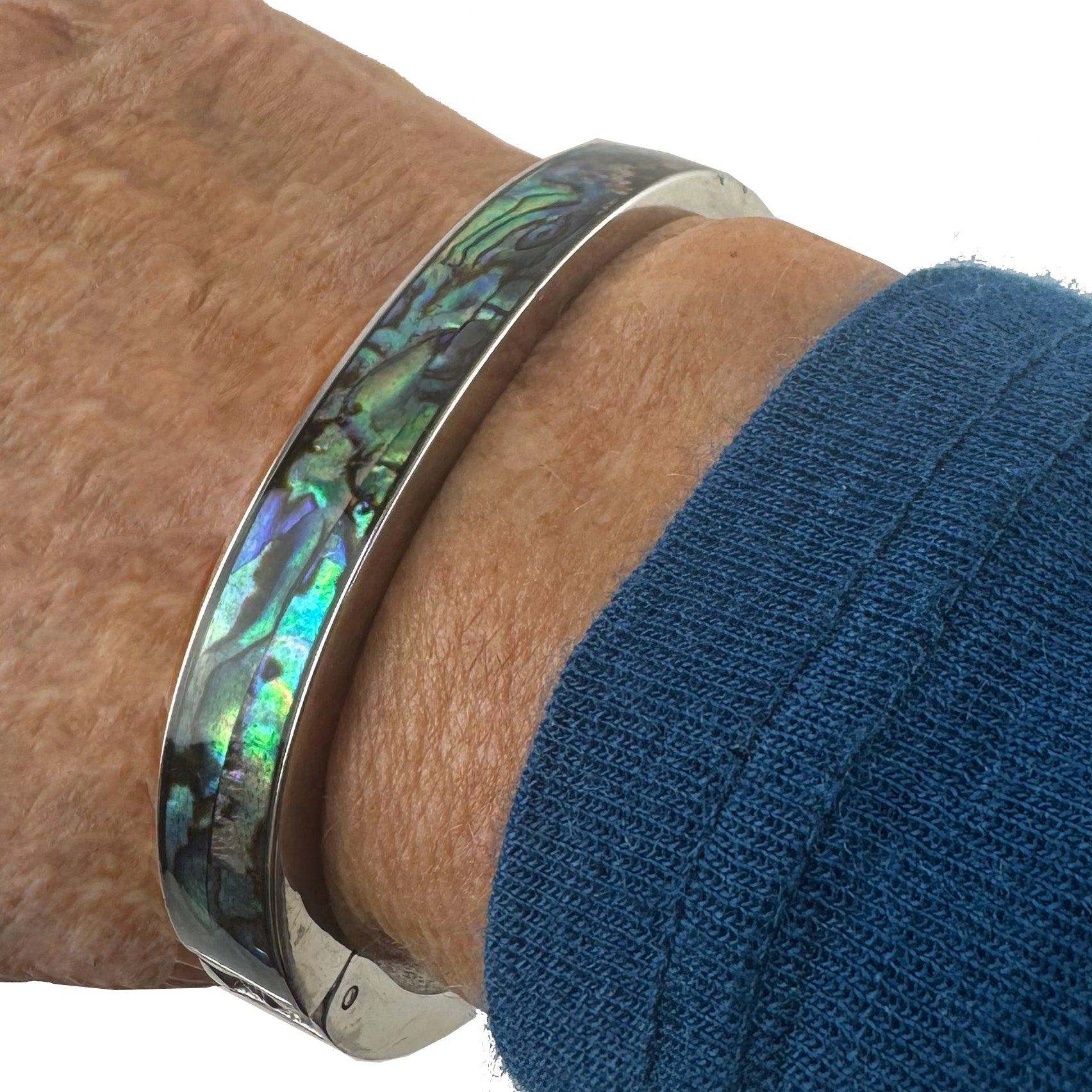 New Zealand Paua Magnetic Hinged Bangle - ShopNZ