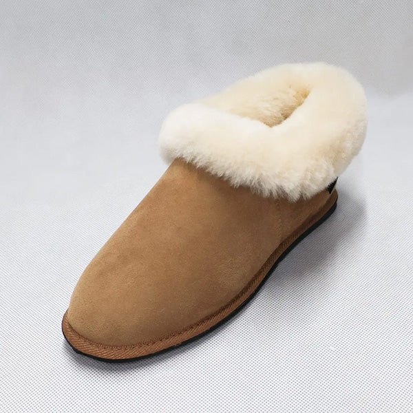 New Zealand Sheepskin Slippers with Roll Collar - ShopNZ