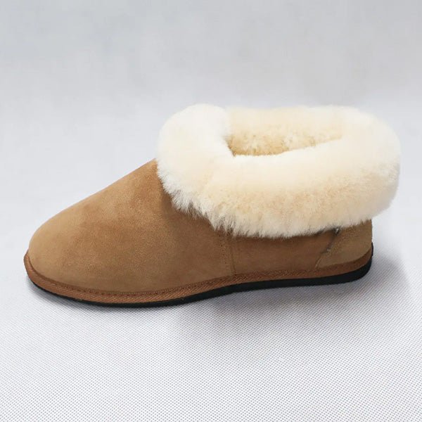 New Zealand Sheepskin Slippers with Roll Collar - ShopNZ