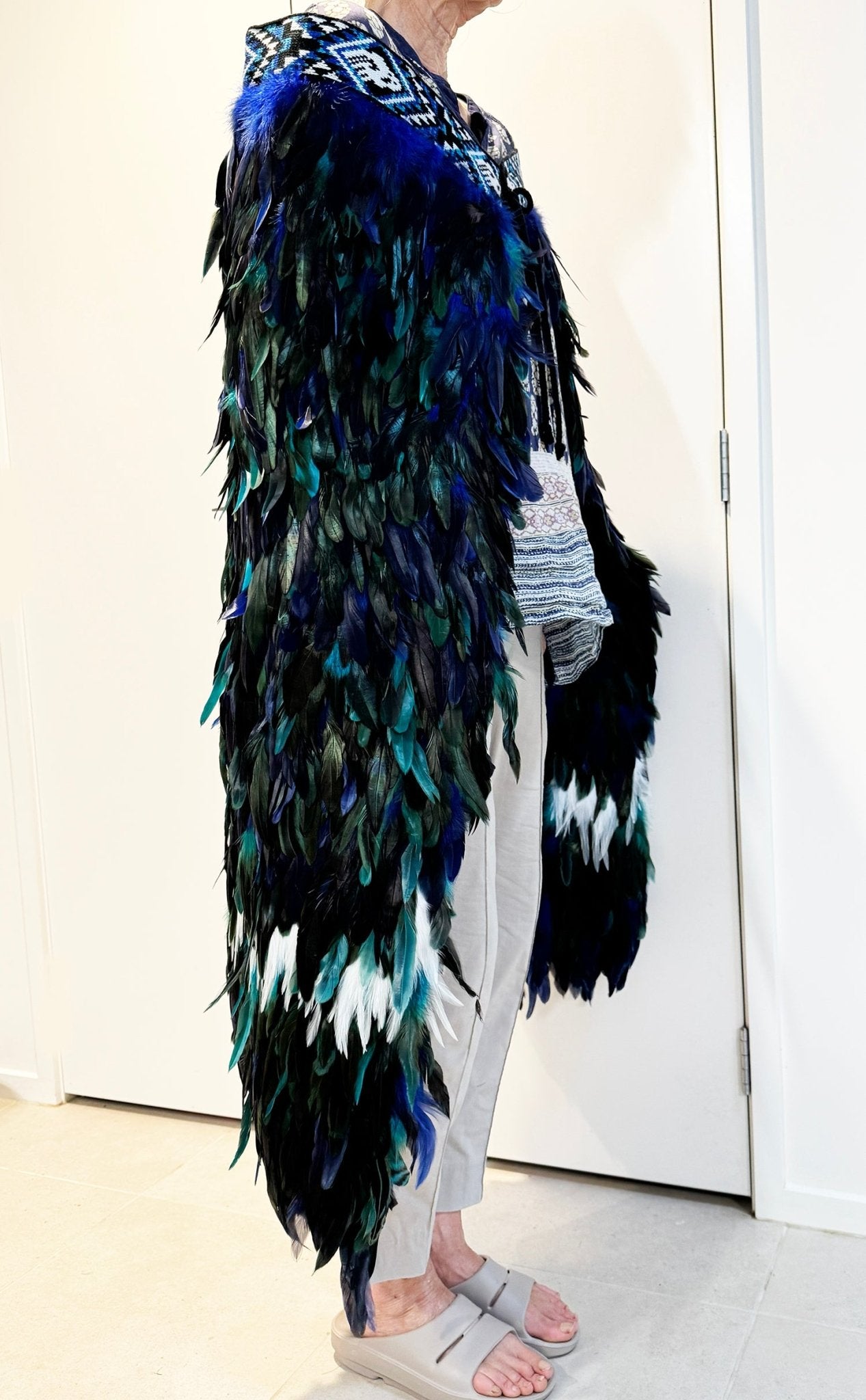 Ngati Kahungunu Paua Blue Korowai - ShopNZ