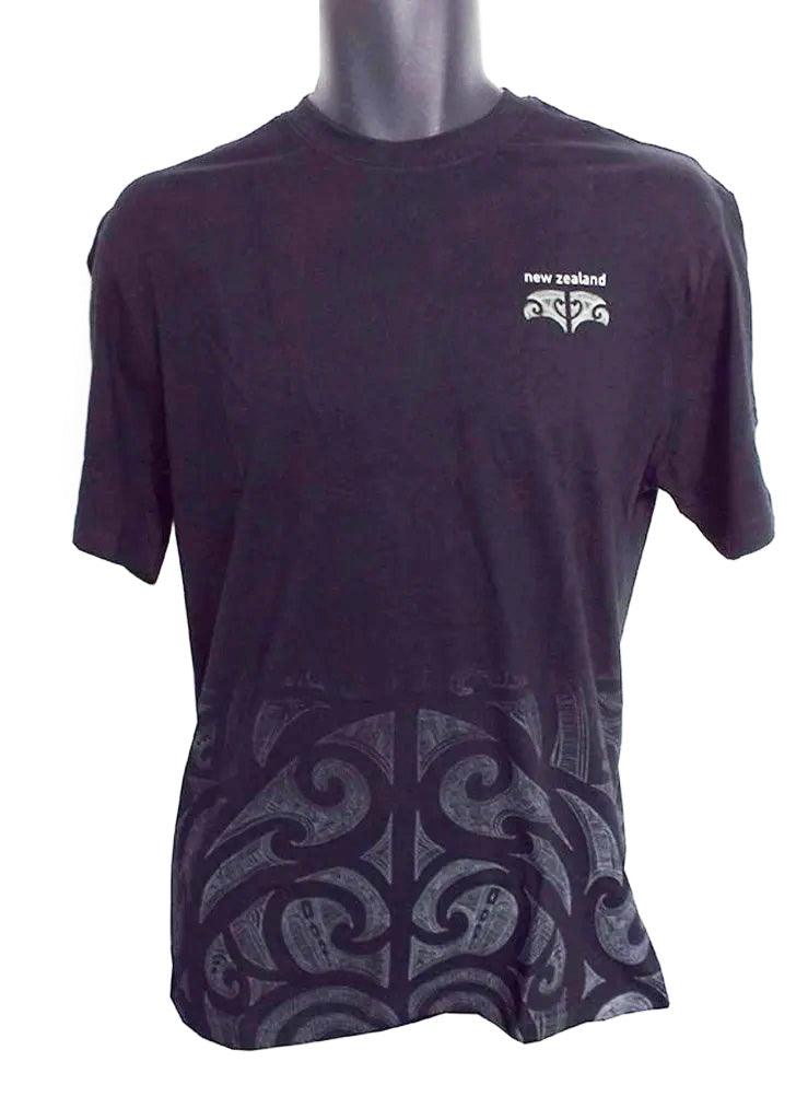 NZ Adult Tattoo Print Maori T-shirt - ShopNZ