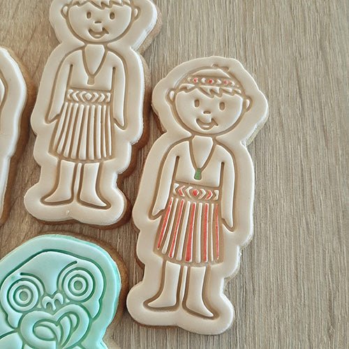 NZ Maori Boy Cookie Cutter and Fondant Stamp - ShopNZ