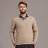 NZ Merino Possum Silk Mens V - neck Sweater - ShopNZ