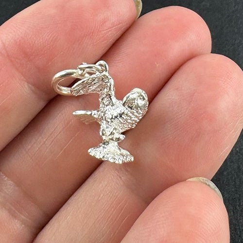 NZ Sterling Silver Kea Bird Charm - ShopNZ