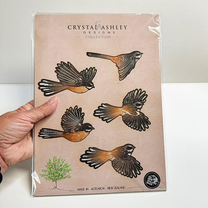 Pretty NZ Fantails Piwakawaka Pop Out Wall Art - ShopNZ