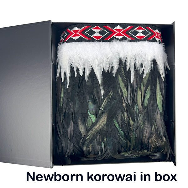 Red and White Newborn Baby Maori Korowai - ShopNZ