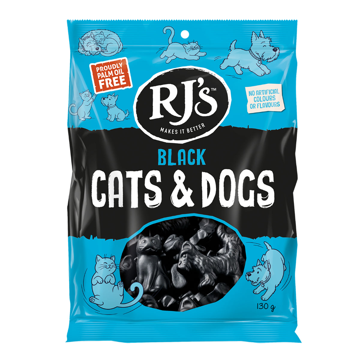 RJs Black Cats and Dogs Licorice