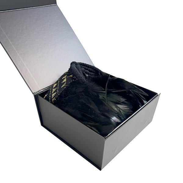 Short Black Maori Korowai With Gold Trim - ShopNZ