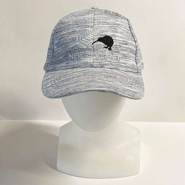 Silver Fern and Kiwi NZ Grey Marl Cap - ShopNZ