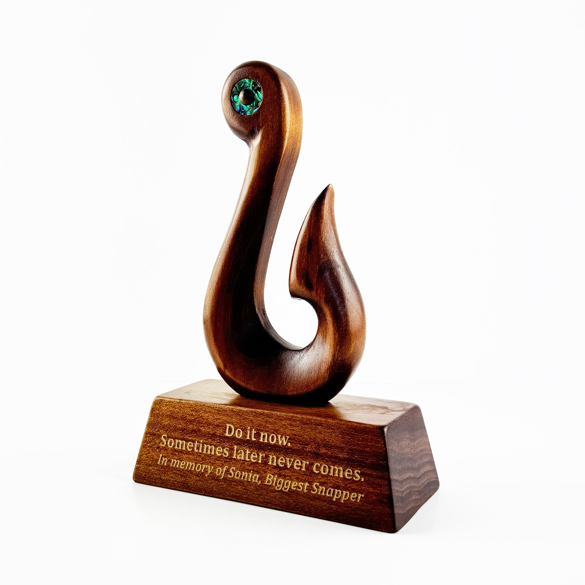 Simple NZ Maori Fish Hook Trophy - ShopNZ