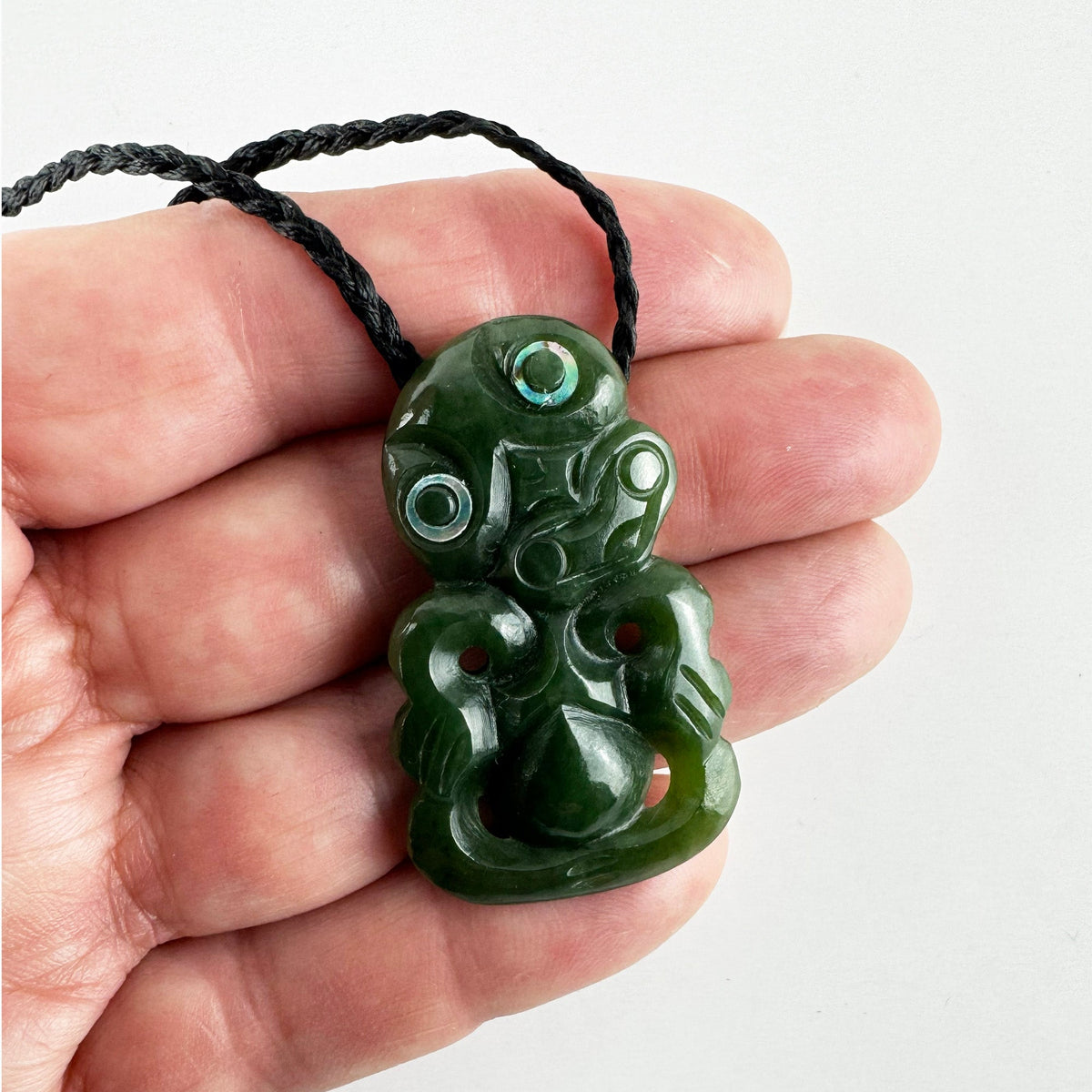 Small Genuine NZ Greenstone Tiki Necklace - ShopNZ